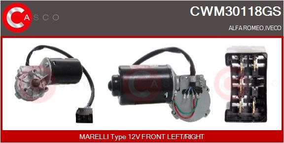 Levně Motor stěračů CASCO CWM30118GS