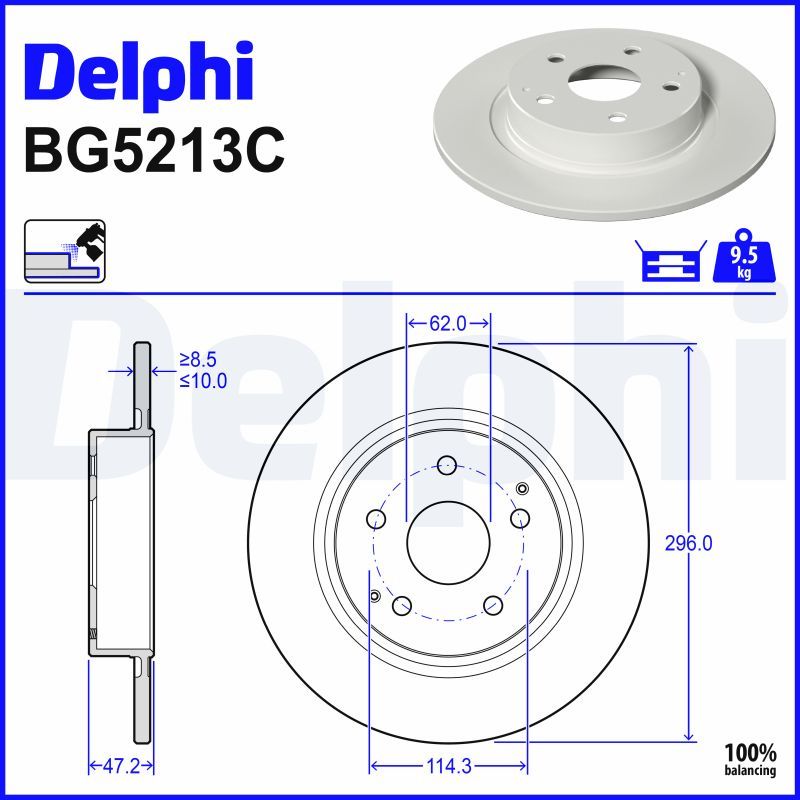 Disc frana DELPHI BG5213C