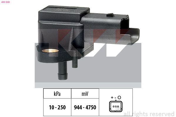 Czujnik ciśnienia powietrza, adaptacja wysokościowa KW 493 030