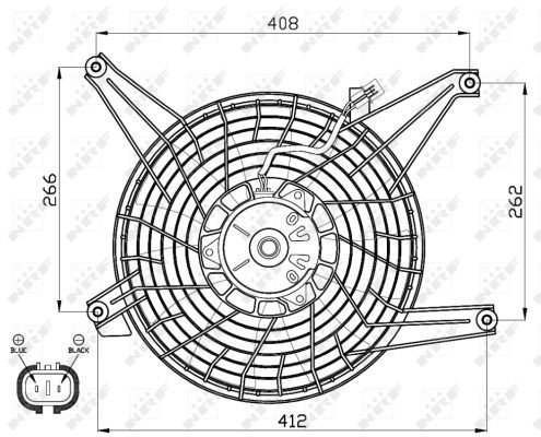 Ventilateur, refroidissement du moteur