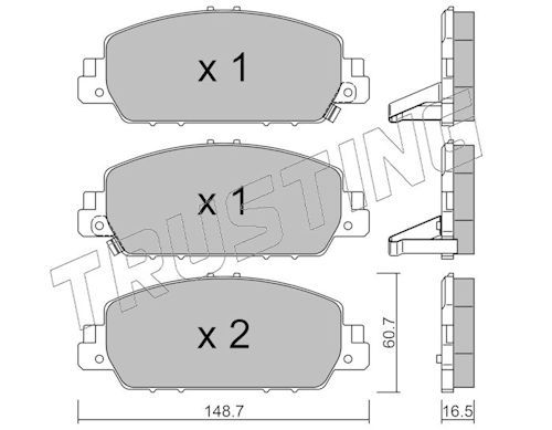 Piduriklotsi komplekt,ketaspidur