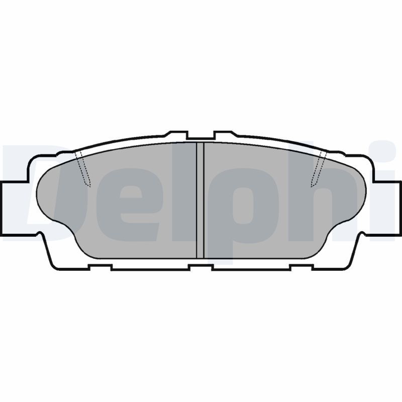 set placute frana,frana disc DELPHI LP937