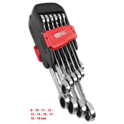 Ráčna-sada klíčů očko-vidlice KS TOOLS 503.4250