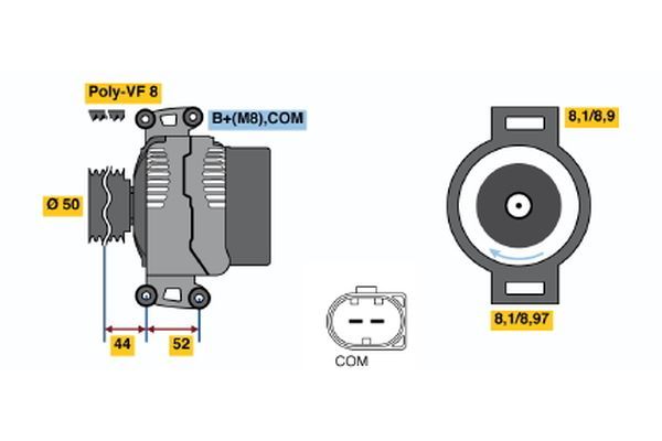 Alternator BOSCH 0 986 047 620