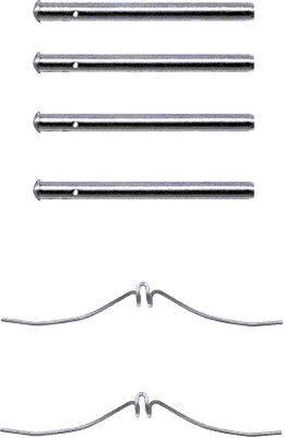 Set accesorii, placute frana TEXTAR 82027300