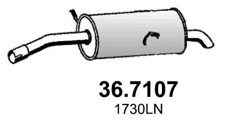 Tłumik końcowy ASSO 36.7107