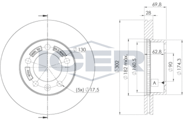 Tarcza hamulcowa ICER 78BD8766-2
