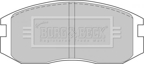Zestaw klocków hamulcowych, hamulce tarczowe BORG & BECK BBP1521