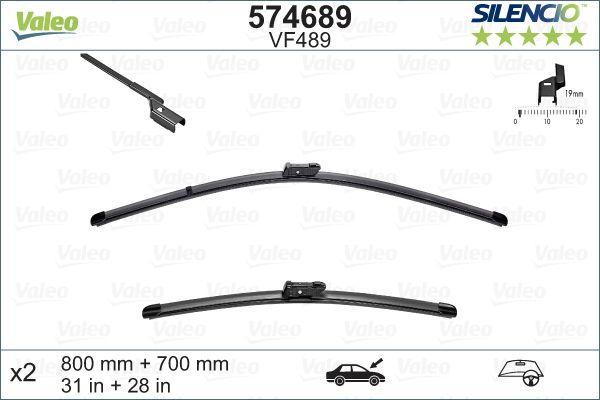 Pióro wycieraczki VALEO 574689