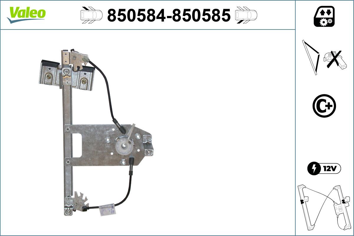Mecanism actionare geam VALEO 850585