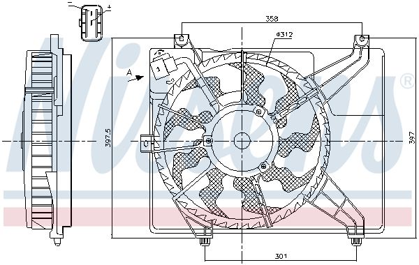 Ventilateur, refroidissement du moteur