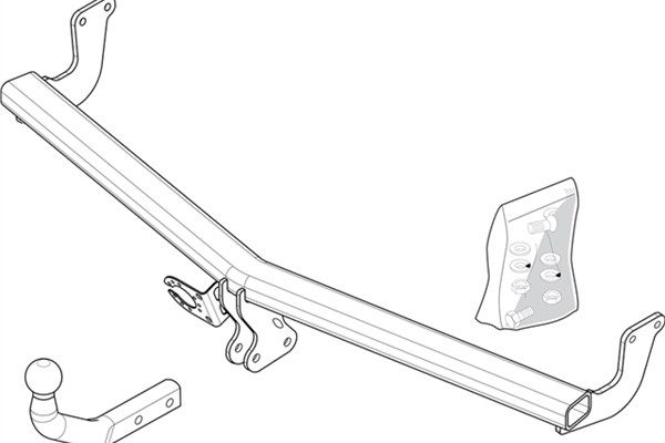 Zestaw zaczepu przyczepy BRINK 526600