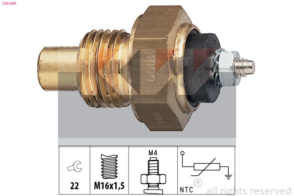 Czujnik, temperatura oleju KW 530 099