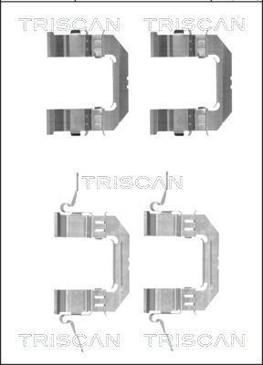 Zestaw akcesoriów, klocki hamulcowe TRISCAN 8105 141600