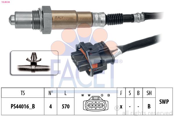 Levně Lambda sonda FACET 10.8538