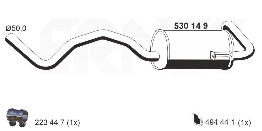 Toba esapament finala ERNST 530149