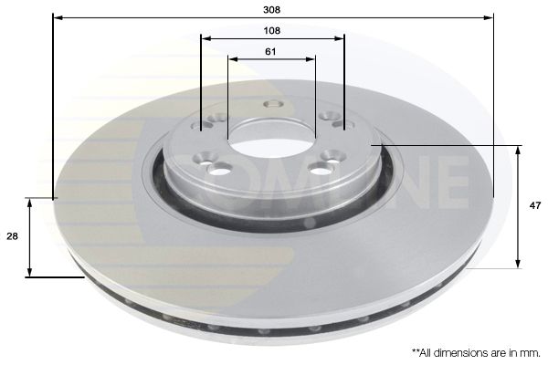 Tarcza hamulcowa COMLINE ADC1576V