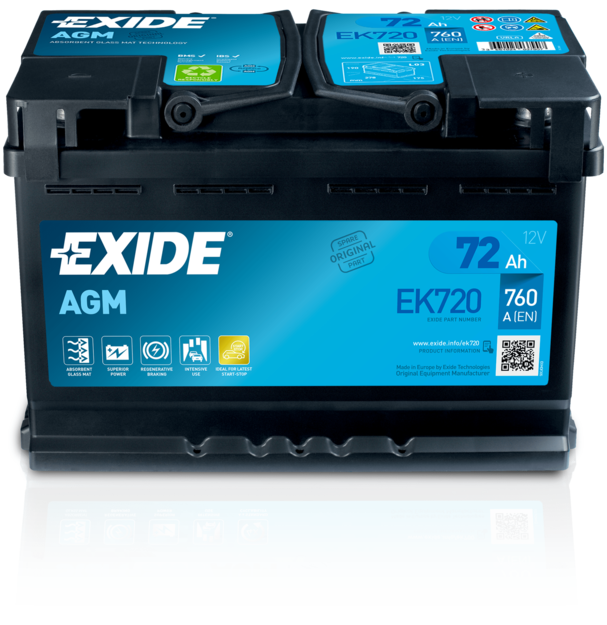 Štartovacia batéria EXIDE EK720