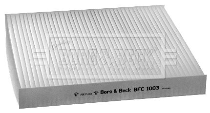 Filtr, wentylacja przestrzeni pasażerskiej BORG & BECK BFC1003