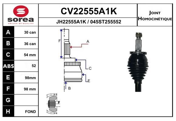 Set articulatie, planetara EAI CV22555A1K