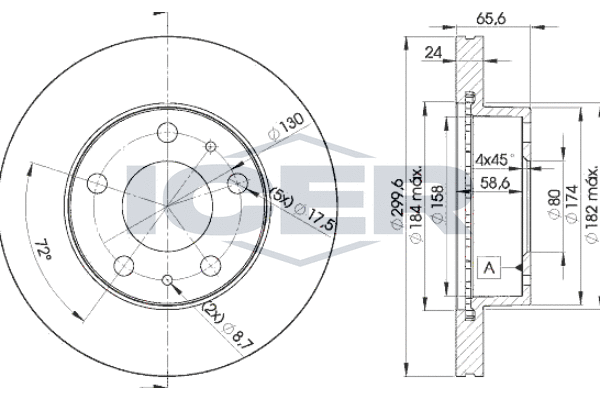 Tarcza hamulcowa ICER 78BD4682-2