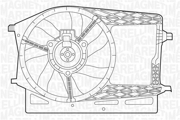 Wentylator, chłodzenie silnika MAGNETI MARELLI 069422278010