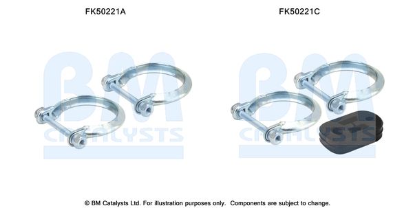 Zestaw montażowy, rura wydechowa BM CATALYSTS FK50221