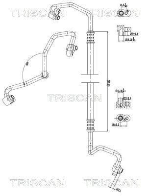 conducta presiune variabila,aer conditionat TRISCAN 9010 11032