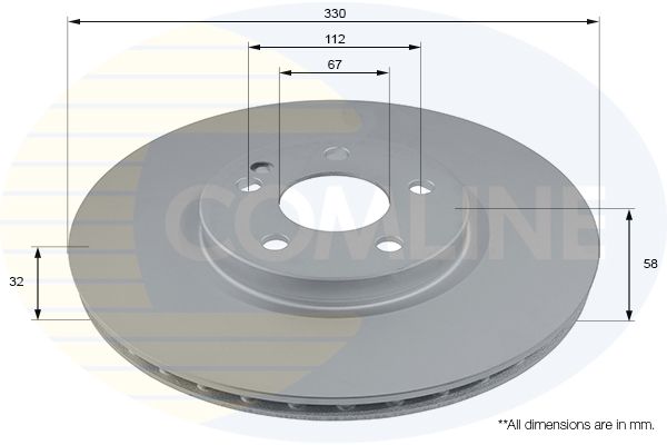 Tarcza hamulcowa COMLINE ADC2817V
