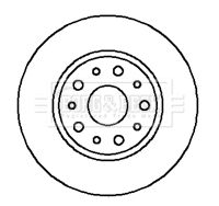 Tarcza hamulcowa BORG & BECK BBD4181