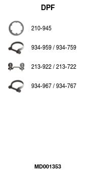 Filtr sadzy / filtr cząstek stałych, układ wydechowy FA1 1613426180
