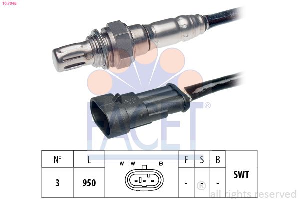 Sonda lambda FACET 10.7048