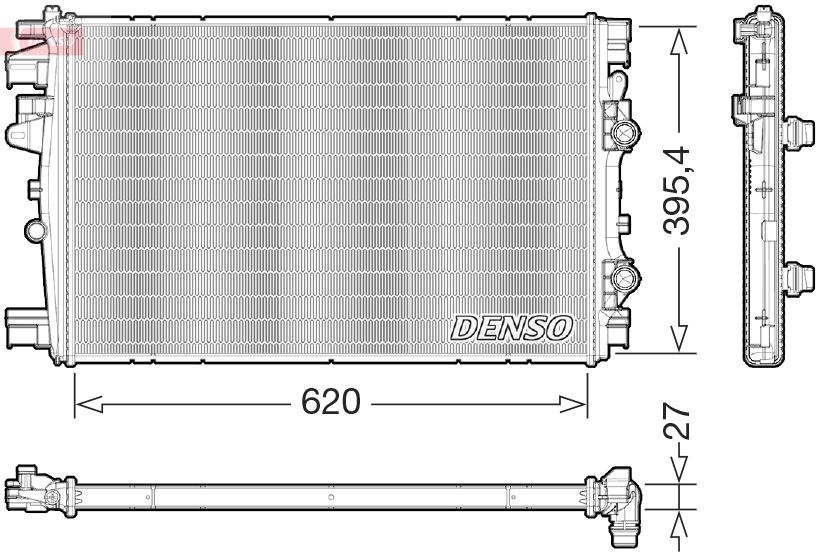 Radiator, racire motor DENSO DRM09176