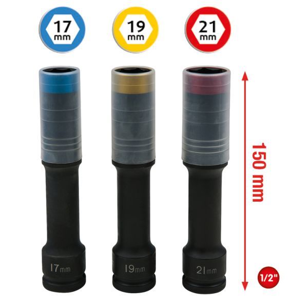 Set capete chei tubulare impact KS TOOLS 515.0622