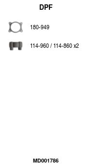 Filtr sadzy / filtr cząstek stałych, układ wydechowy FA1 4G0254800CX