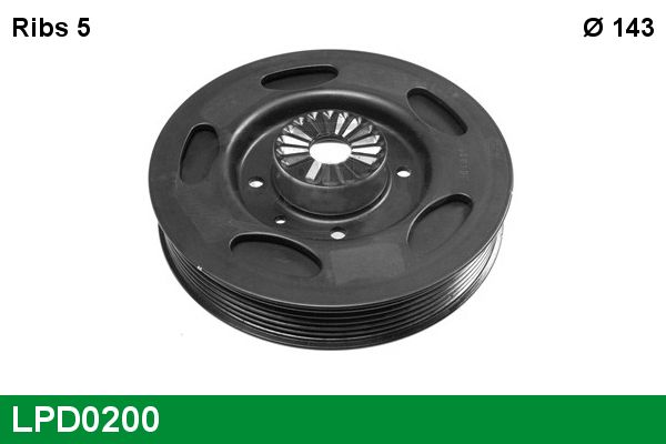 Koło pasowe, wał korbowy LUCAS LPD0200