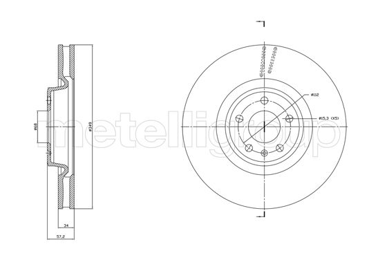 Tarcza hamulcowa CIFAM 800-1865C