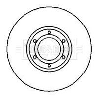 Tarcza hamulcowa BORG & BECK BBD4234