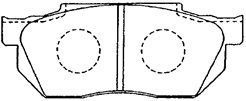Zestaw klocków hamulcowych, hamulce tarczowe AISIN C1N004