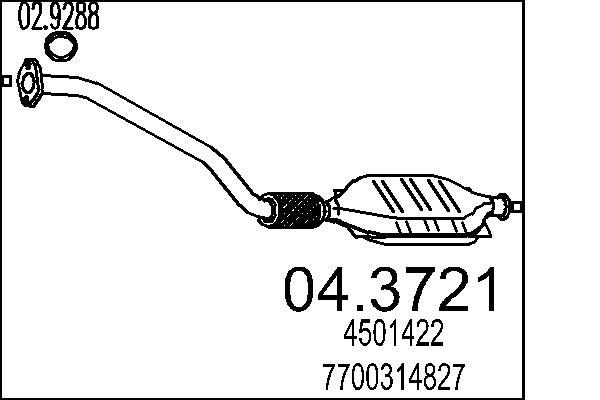 Katalizator MTS 04.3721