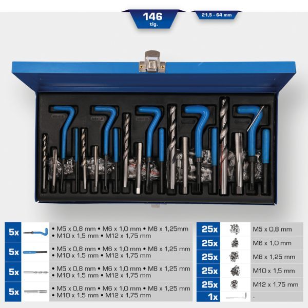 Set scule filetare BRILLIANT TOOLS BT541150