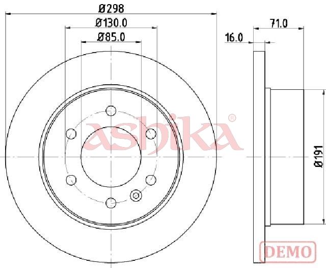 Disc frana ASHIKA 61-00-0527C