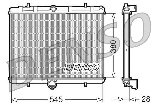 Chłodnica, układ chłodzenia silnika DENSO DRM07060