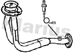 Rura wydechowa KLARIUS 301677