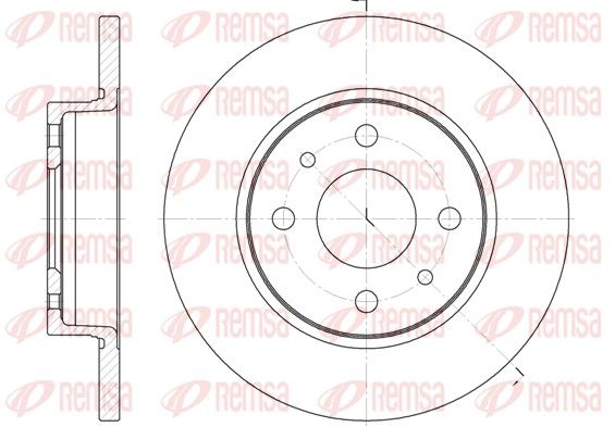 Tarcza hamulcowa REMSA 6089.00
