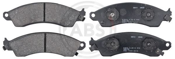 Zestaw klocków hamulcowych, hamulce tarczowe A.B.S. 38412