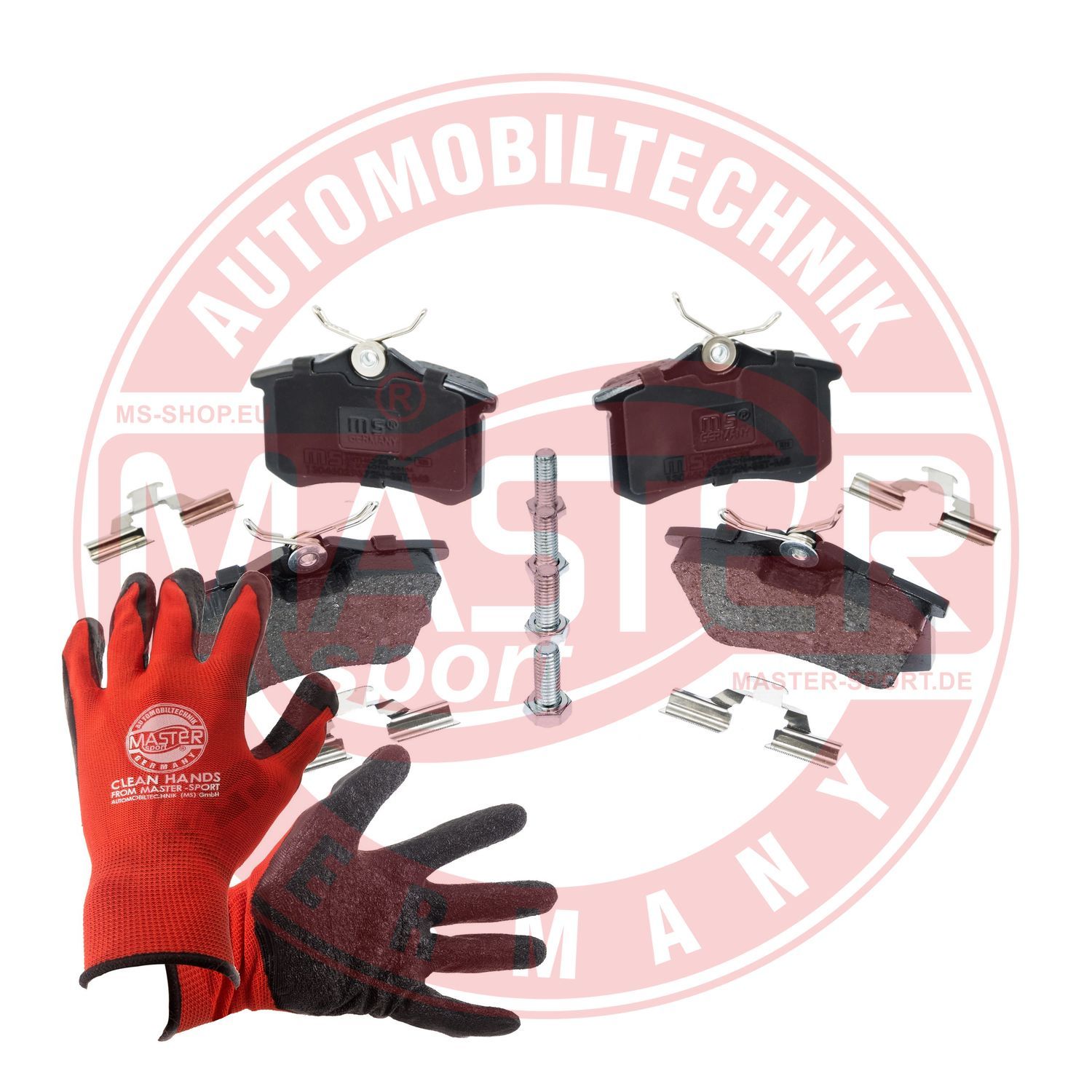 Zestaw klocków hamulcowych, hamulce tarczowe MASTER-SPORT GERMANY 13046029372N-SET-MSP