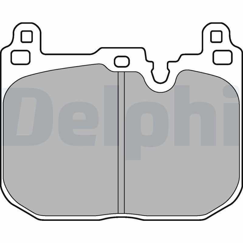 Sada brzdových platničiek kotúčovej brzdy DELPHI LP3259