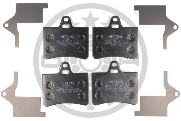 Zestaw klocków hamulcowych, hamulce tarczowe OPTIMAL BP-83000