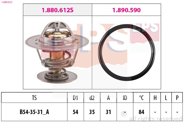 Termostat, chladivo EPS 1.880.612